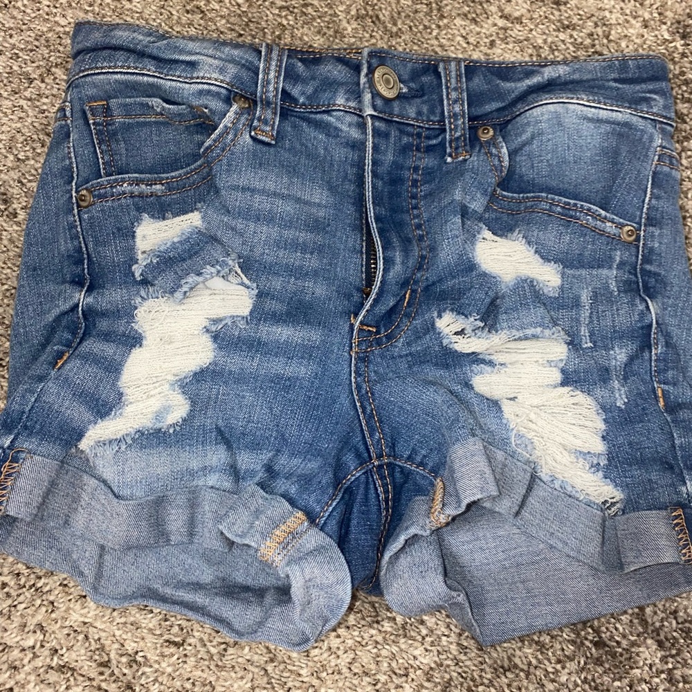 High Waisted Midi Aero Shorts